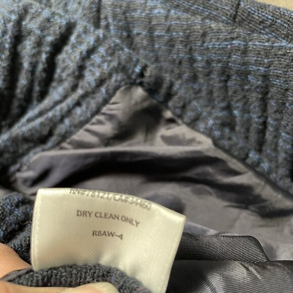 Eileen Fisher Gauze Jacket Womens Medium Navy Blue Long Sleeve Cotton Gauzy Boxy - Picture 9 of 11